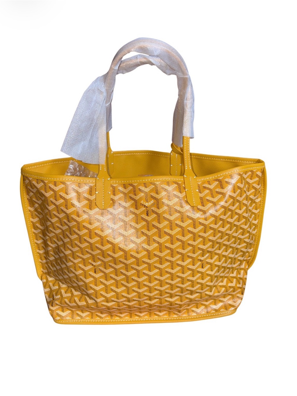 $170 FIRM Yellow Patterned Reversible Tote Bag - Women Bags
